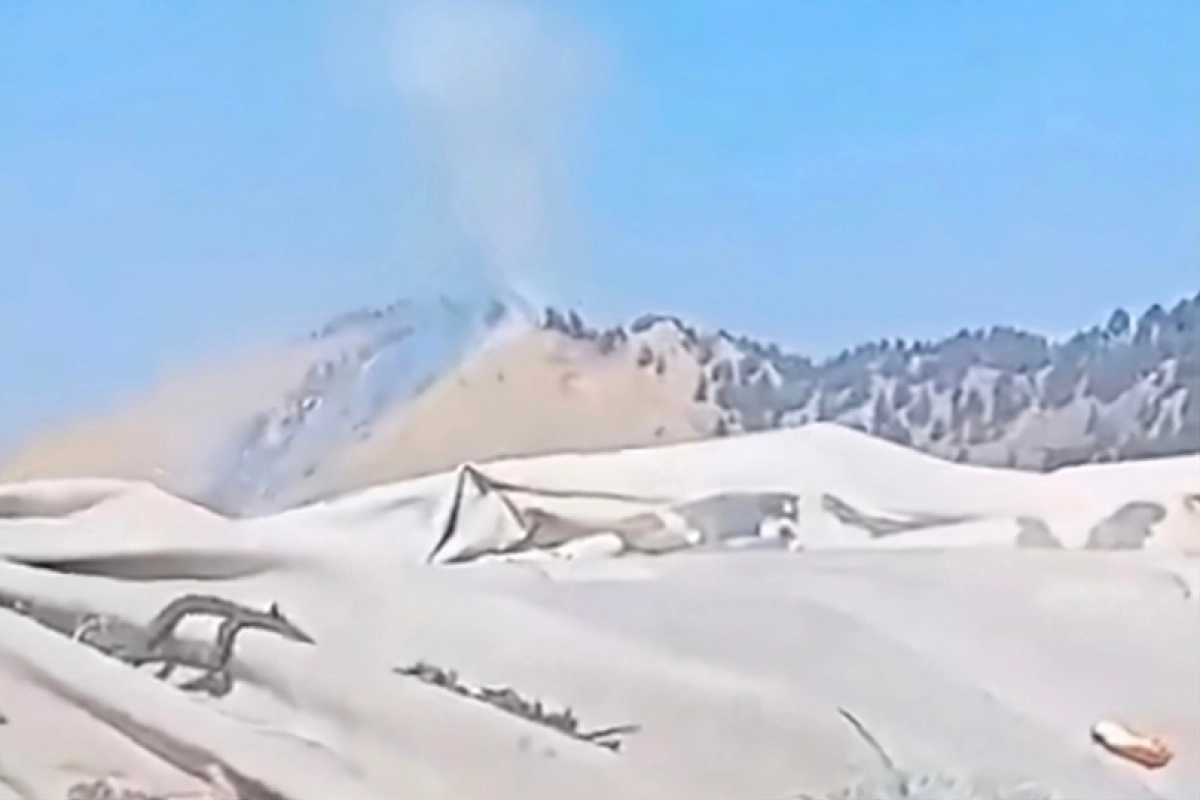 Кадр из видео очевидцев