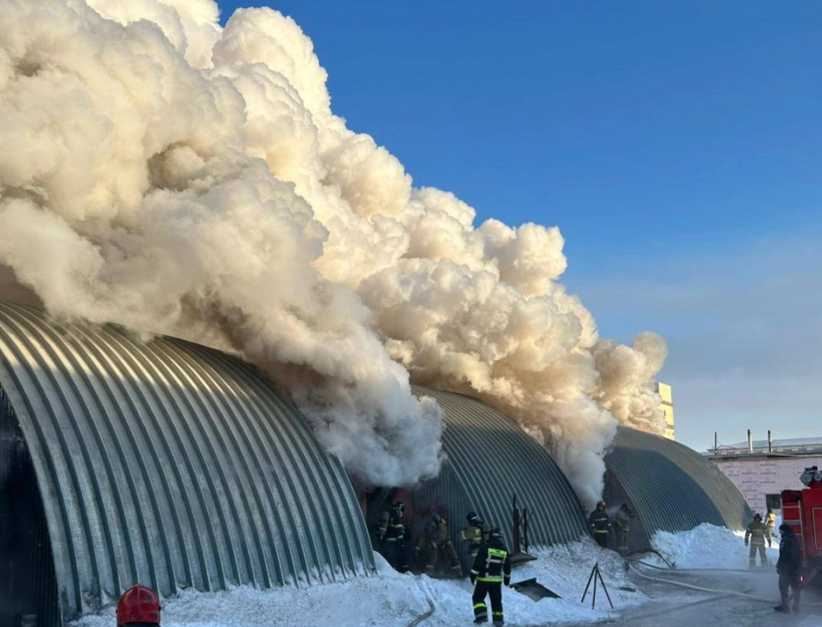 Пожар в астане вчера