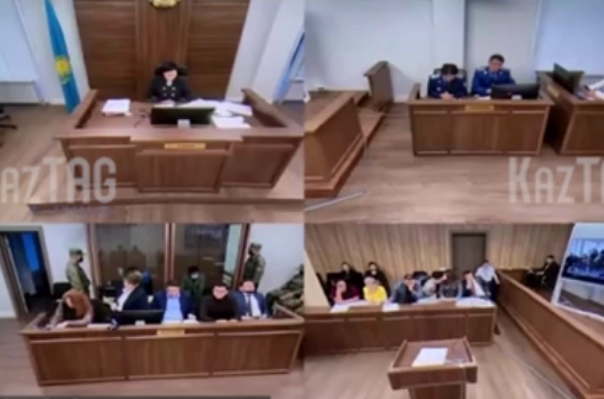 Кадры из видеотрансляции/  Telegram/ КазТАГ