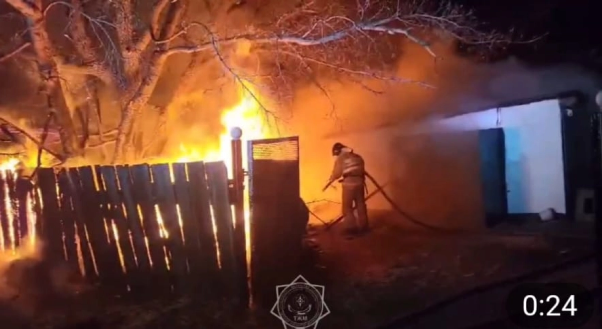 Кадр из видео МЧС РК