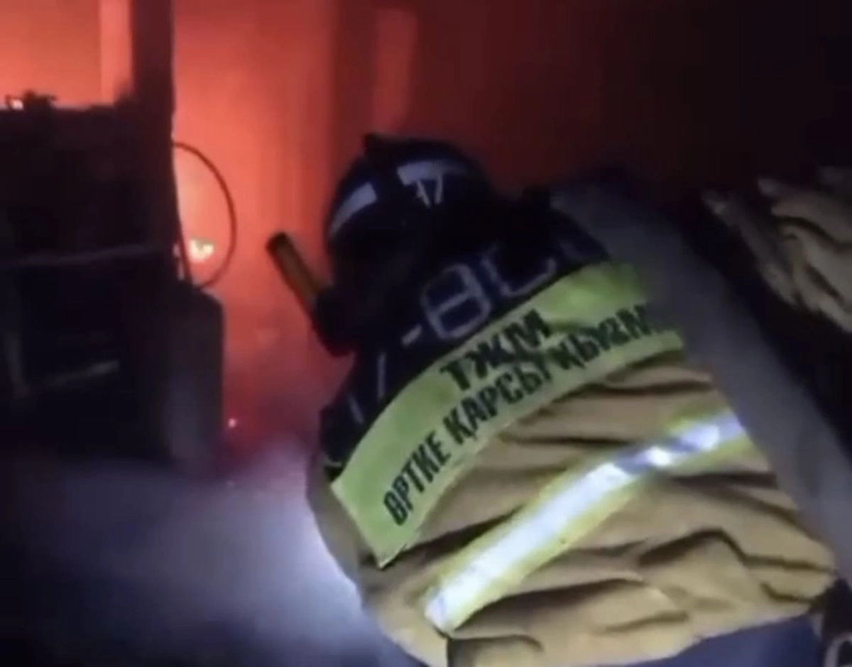 Скриншот с видео МЧС РК