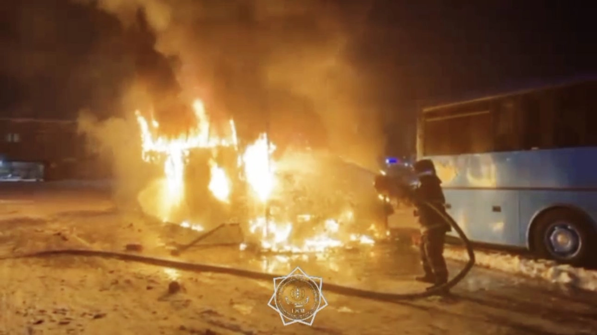 Скриншот с видео МЧС РК