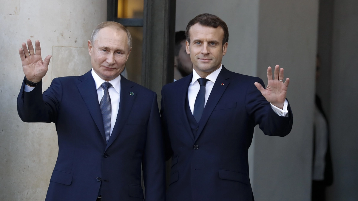 Владимир Путин и Эммануэль Макрон (Фото Zuma / TASS)