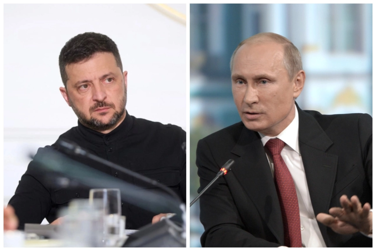 Коллаж: T.me/V_Zelenskiy_official, kremlin.ru