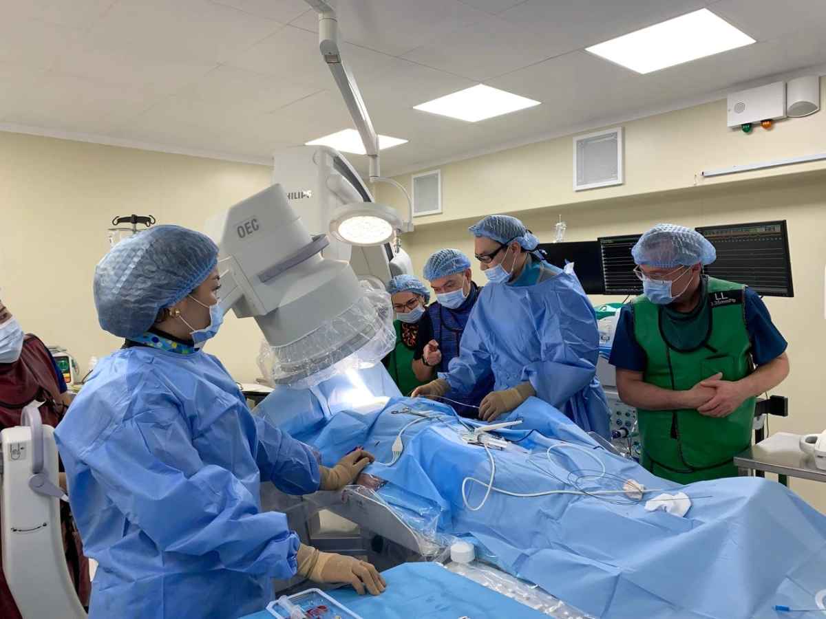 Фото: В НИИ кардиологии и внутренних болезней Алматы