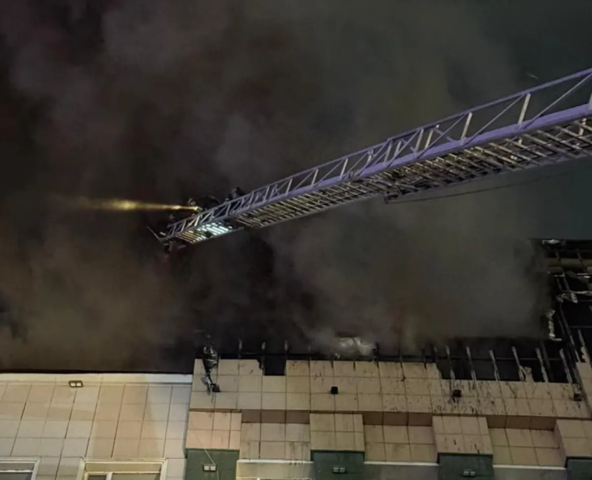 Крупный пожар в здании областного акимата в Актобе потушен