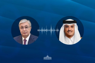 Токаев обсудил ситуацию на Ближнем Востоке с эмиром Катара