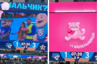 «Барыс» устроил трогательное гендер-пати в разгар проигрышного матча