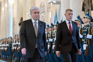 В Акорде торжественно встретили премьера Чехии