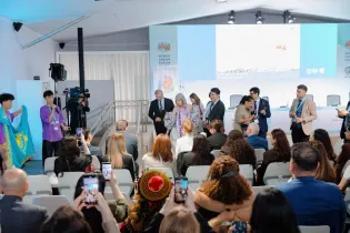 Жаңа адамдар подняли тему Каспия на Всемирном форуме WUF13 в Баку