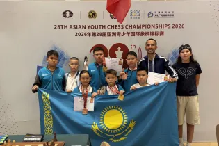 Две золотые медали в рапиде завоевали казахстанцы на юношеском чемпионате Азии-2026 по шахматам