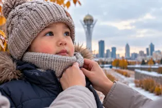 Как одевать ребенка холодной осенью и суровой зимой в Астане: советы врачей