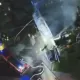 Кафе горело открытым пламенем в Алматы