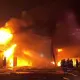 В Астане тушили крупный пожар в ангаре по повышенному рангу