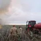 Возгорание камыша в Атырауской области: аким провел срочное совещание