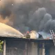 Большой склад горел в Костанае: из огня вынесли пять газовых баллонов