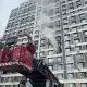 В Астане загорелся 18-этажный жилой дом