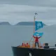 Путешественник из Казахстана развернул флаг страны на Северном полюсе