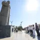 Поездка кандидатов «Әділет» в область Абай началась с памятника великому просветителю