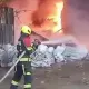 Столб черного дыма поднялся близ Алматы: в Талгарском районе загорелся цех