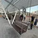 В Астане подростки сломали скамейку и выбросили ее за забор
