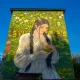 Яблоневый сад «вырос» на фасаде дома в Астане