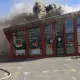 В Астане загорелось кафе на проспекте Туран